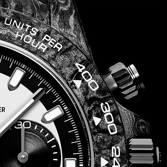 DiW Speedster White Carbon Daytona 40mm Custom Rolex Daytona 116500LN Panda Dial Watch - Imagem 3