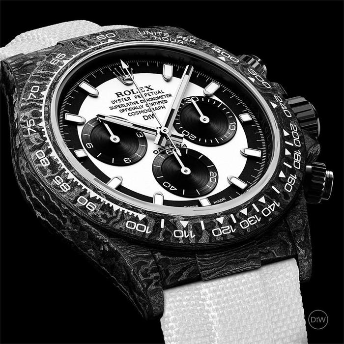 DiW Speedster White Carbon Daytona 40mm Custom Rolex Daytona 116500LN Panda Dial Watch - Imagem 4