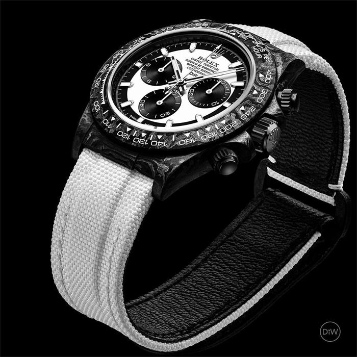 DiW Speedster White Carbon Daytona 40mm Custom Rolex Daytona 116500LN Panda Dial Watch - Imagem 7
