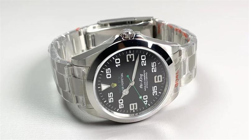 ROLEX Oyster Perpetual Air-King Precision Ref. 14000 Black Dial Stainless Steel Watch – Bild 5