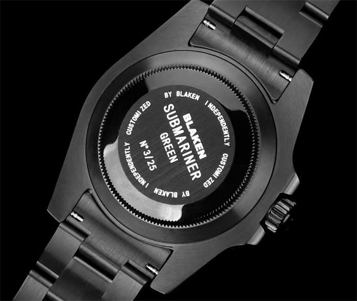 Blaken Rolex Submariner Date 40mm 116610LN Black DLC Custom Watch - الصورة 7