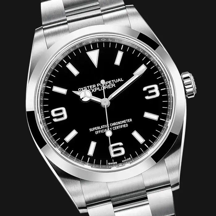Rolex Explorer I 124270 Black Dial 36mm Oystersteel Watch