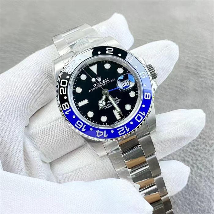 Rolex GMT-Master II 40mm 126710BLNR Batman Black Dial Blue Black Cerachrom Bezel Oyster Bracelet Watch - الصورة 3