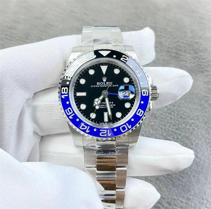 Rolex GMT-Master II 40mm 126710BLNR Batman Black Dial Blue Black Cerachrom Bezel Oyster Bracelet Watch - الصورة 2