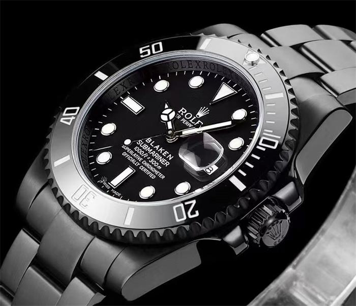 Blaken Rolex Submariner Date 40mm 116610LN Black DLC Custom Watch - الصورة 3
