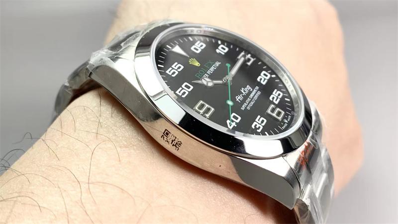 ROLEX Oyster Perpetual Air-King Precision Ref. 14000 Black Dial Stainless Steel Watch – Bild 3