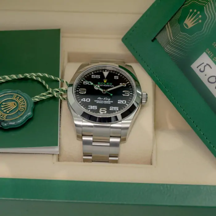 Rolex Air-King 116900 Black Dial 40mm Oystersteel Watch - الصورة 2