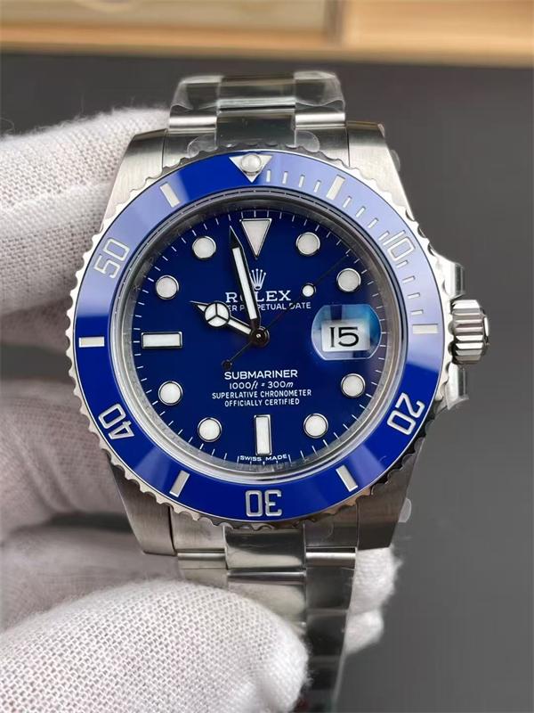 Rolex Submariner Date 40mm 116619LB Blue Dial Blue Cerachrom Bezel Oyster Bracelet Watch - Imagen 3