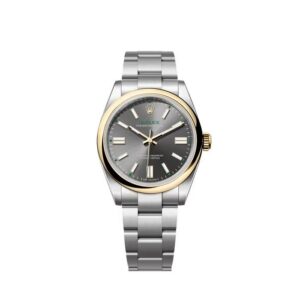 Rolex Oyster Perpetual 41 134303 Yellow Rolesor Slate Dial 100 Years Watch