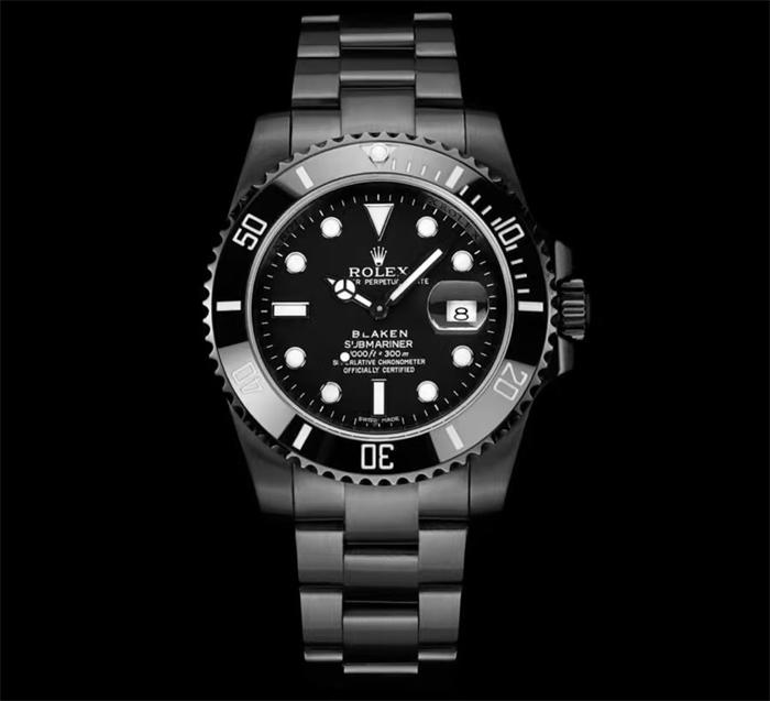 Blaken Rolex Submariner Date 40mm 116610LN Black DLC Custom Watch