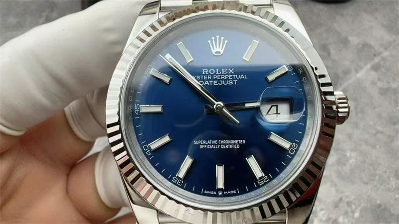 Rolex Datejust 41 126334 Blue Dial Jubilee Bracelet Fluted Bezel Watch