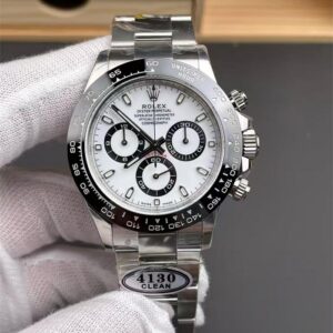 Rolex Daytona 40mm 116500LN White Panda Dial Black Cerachrom Bezel Oyster Bracelet Watch