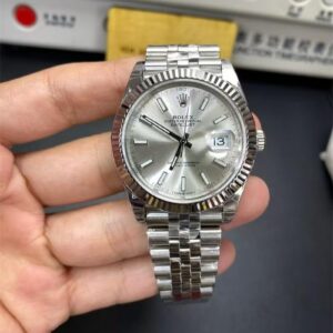 Rolex Datejust 36 126234 Silver Dial Jubilee Bracelet Fluted Bezel Watch