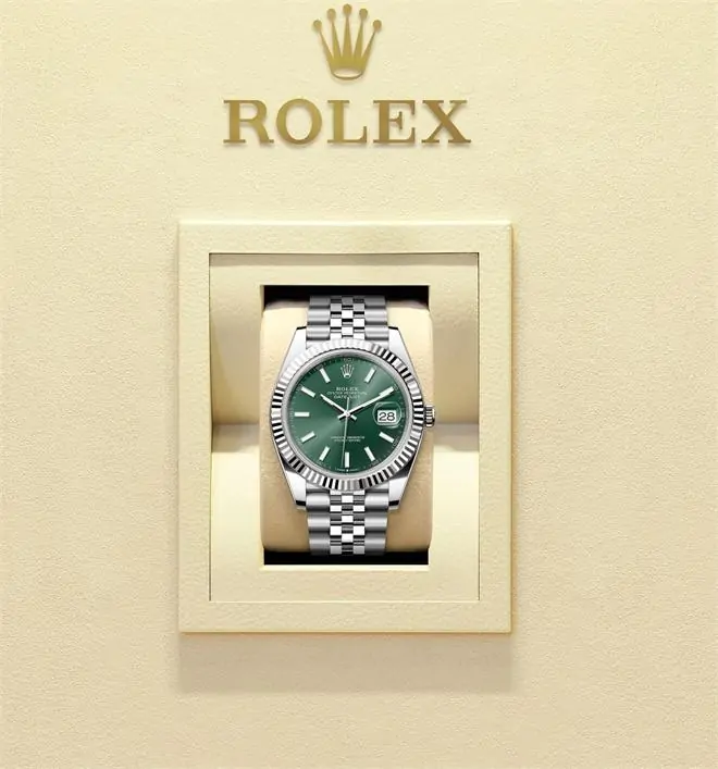 Rolex Datejust 41 126334 Green Ombré Dial White Rolesor Jubilee Bracelet Men’s Watch - الصورة 3