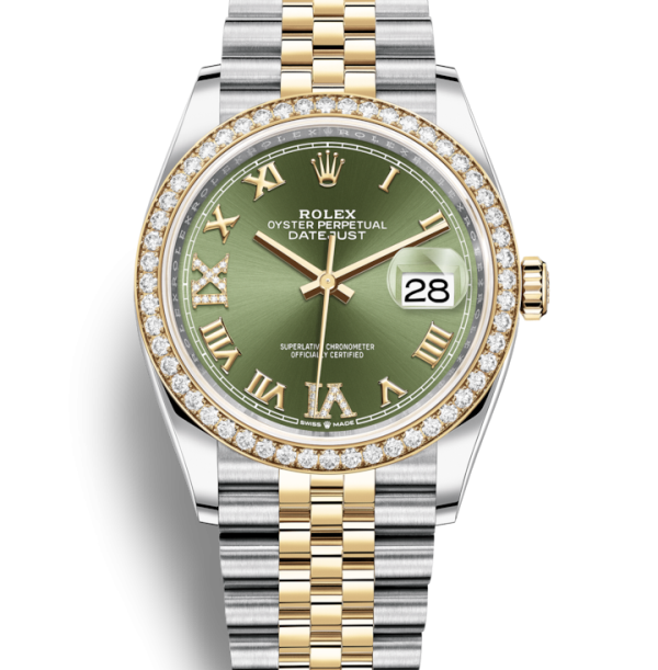 Rolex Datejust 36 126283RBR Jubilee bracelet front view