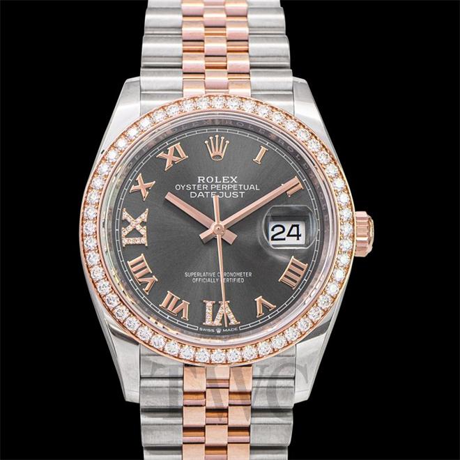 Rolex Datejust 36 Everose Rolesor with box and papers