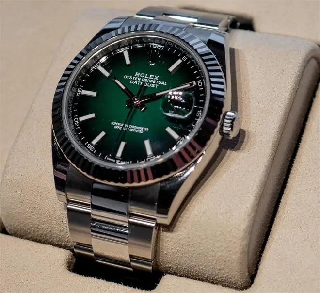 Rolex Datejust 41 126334 Green Ombré Dial White Rolesor Jubilee Bracelet Men’s Watch