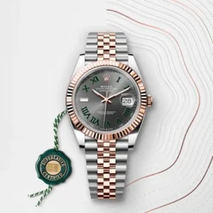Rolex Datejust 41 Oystersteel and Everose Gold Mint Green Dial