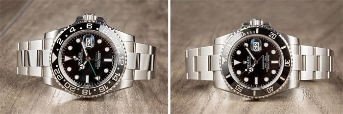 Rolex Submariner 60 minute bezel vs GMT-Master II 24 hour bezel